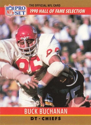 Buck Buchanan 1990 Pro Set #23 Kansas City Chiefs Football - Image 1 of 2