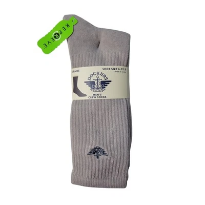Dockers Men's 6-Pack Embroidered Repreve Dress Crew Sock - Image 1 of 2