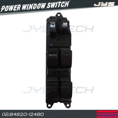 Interruptor elevador de ventana eléctrico del lado del conductor para Toyota RAV4 2001-2004 Prius 2004-2009 Foto 1 de 4