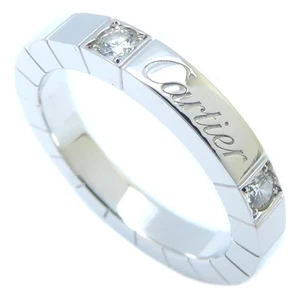 CARTIER Lanieres 18K White Gold ring Diamond Size 49 /293467 - Picture 1 of 7