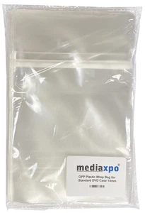 OPP Plastic Wrap Bag for Standard DVD Case 14mm Lot - Afbeelding 1 van 2