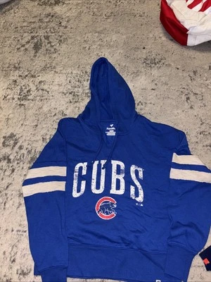 Sudadera con capucha azul mediana para mujer Fanatics Chicago Cubs MLB Foto 1 de 4