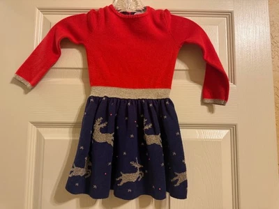 Vestido Mini Boden Navidad Reno Talla 2/3 Foto 1 de 3