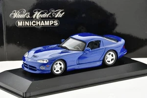 DODGE VIPER Coupe Blue 1993 1/43 MINICHAMPS 430144021 - Picture 1 of 5