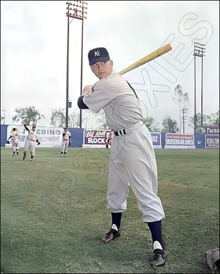 Mickey Mantle Photo 8X10 New York Yankees Colorized #33 FREE Shipping - Image 1 of 4