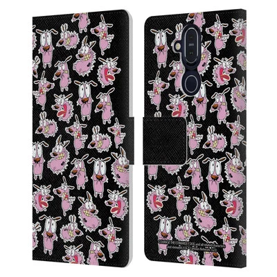 OFFICIAL COURAGE THE COWARDLY DOG GRAPHICS LEATHER BOOK CASE FOR NOKIA PHONES - Image 1 of 4