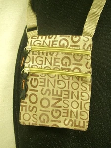 Beige Print Messenger Shoulder HandBags Crossbody Women's Bag 5"W x 6"H - Picture 1 of 1