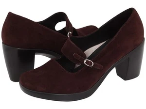 Dansko Tara Dressy Clogs Pumps Brown Suede 41 11 - Picture 1 of 2
