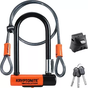 Kryptonite Evolution 11-14mm U-Lock with FlexFrame-U Bracket - Picture 1 of 9