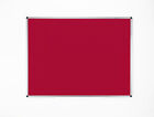 Classic Red Felt Noticeboard for Office  Home and Schools 1800mm x 1200mm