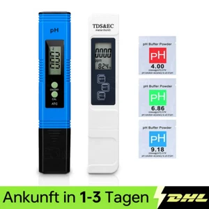 Digital Tester PH+TDS EC Wassertest Meter Messgerät Leitwertmessgerät 0-9990ppm - Bild 1 von 18