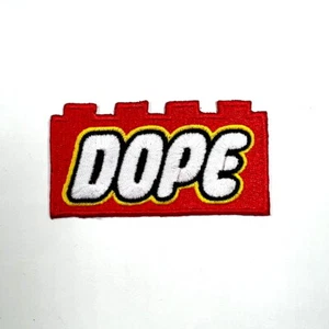Funny DOPE Patch Joke Cartoon Artwork Emblem for DIY Iron on Clothes Backpack - Picture 1 of 10