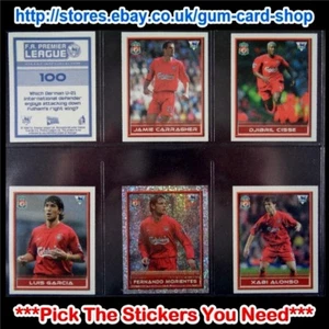 MERLINS PREMIER QUIZ 2005-06 (100 TO 199) *SELECT THE STICKERS YOU NEED* - Picture 1 of 12
