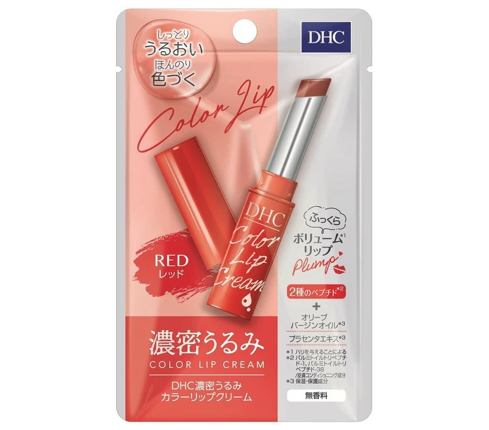 DHC Color Lip Cream Dense Moisture Red 1.5g Japan