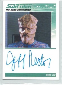 Star Trek TNG Archive Inscriptions Auto Card Jeff Rector as Alien #2