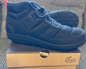 Chaco Womens Ramble Puff Lace Ankle Boots Size 8 M Water Resistant Black Slipper