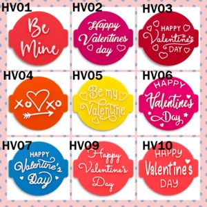 Happy Valentinstag Prägung Stempel für Fondant Glasur Cupcake Kuchen Topper Dekoration - Bild 1 von 24