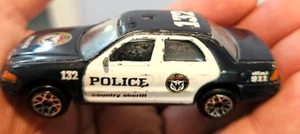 Junkyard RealToy Ford Crown Victoria Police County Sheriff diecast vandalized - Picture 1 of 5