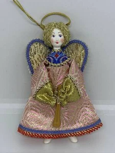 Handmade Textile Angel with ceramic elements,Hand made, Home decor Gift - Picture 1 of 4