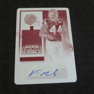 Placa de impresión de autógrafos de novato Panini Contenders Vic Beasley Falcons 2015 1/1 - Imagen 1 de 2