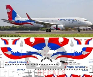 V1 Decals Airbus A320 Nepal Airlines for 1/144 Revell Model Airplane Kit V1D0291 - Bild 1 von 8