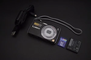Panasonic Digital Camera Lumix DMC-FS45 16.1MP Black Tested - Picture 1 of 9