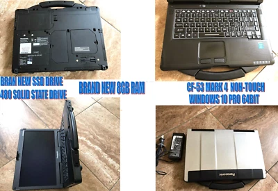 PANASONIC CF-53 MK4🔹i5-4310M@2.0GHz✔️NEW 8GB✔️NEW 480GBSSD✔️WIN10P64B✔️BACKLIT - Image 1 of 4