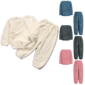 Boys Sets Slumber Sleepwear Home Pajamas Cozy 2 Piece Flannel Loungewear Comfy - Picture 1 of 57