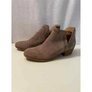 Lucky Brand Leather Suede Beige size 8 M Ankle boots - Picture 1 of 11
