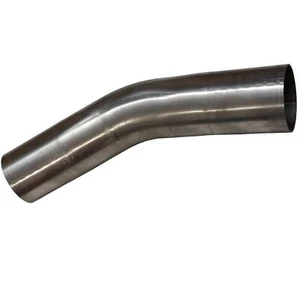 30 Grad Edelstahl Bogen 76mm V2A , 3 zoll ungeweitet Auspuffrohr Rohrbogen - Bild 1 von 2
