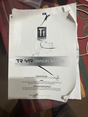 Ti lite wheelchair owners manual and parts - Image 1 of 4