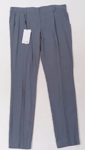 Pantalones de vestir para mujer Lacoste HF5929 azul titanio plisados delanteros - Imagen 1 de 2