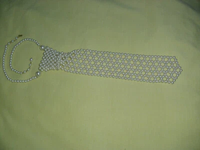 Collar corbata vintage de perlas de imitación - Japón Foto 1 de 3