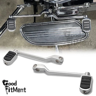 Clavija de cambio de palanca de talón/dedo cromado para Harley Davidson Road King Glide 1988-2024 Foto 1 de 4