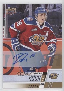 2017-18 Upper Deck CHL Auto Davis Koch #27 Auto