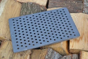 34,5 x 21 cm - Gussrost Ofenrost Ascherost Tafelrost Kaminrost mit Löchern CA134 - Bild 1 von 6