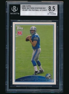 2009 Topps Rookie #430C Matthew Stafford Retail Helmet on Variation RC BGS 8.5 - Bild 1 von 2