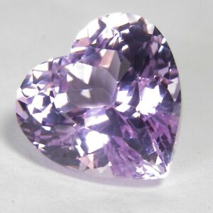 11.62Cts Glorious Sparkling Pink Kunzite 14mm Heart Shape Afghanistan Gemstone