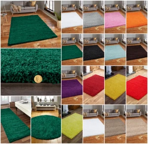 RUGS FOR LIVING ROOM THICK PILE BEDROOM KITCHEN KIDS ROOM HALLWAY RUNNERS - Picture 1 of 105