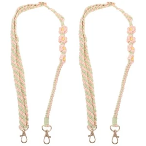 2 Count Kleine Gänseblümchenkette Fräulein Telefon Charms Lanyard -Gurt - Zdjęcie 1 z 12