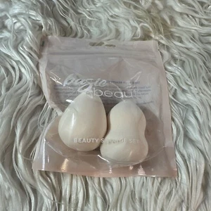 Basic Beauty EGG + HOURGLASS SHAPES Beauty Sponge Sampling Set NEW IN SEALED BAG - Picture 1 of 1