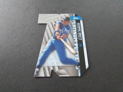 2021 Topps Series 1 George Brett Platinum Players Card #PDC-8 Die-Cut - Image 1 of 2