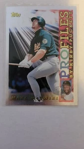 1996 Topps Profiles - Mark McGwire - #18 - Oakland Athletics - NM - Picture 1 of 1