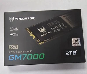New Acer Predator  GM7000 2TB M.2 SSD 2280 NVMe Gen4 Internal Gaming SSD - Picture 1 of 5
