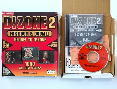 D!ZONE 2 for DOOM & DOOM II - Big Box Boxed - Wizardworks - RARE - D Zone - PC - Image 1 of 4
