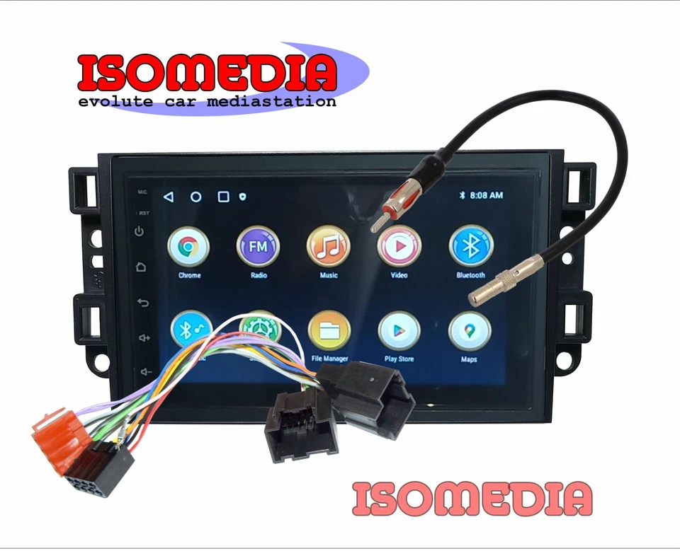 RADIO ANDROID PER CHEVROLET CAPTIVA 2006 AL 2013 KIT 4 + 64GB BT - USB - Immagine 1 di 4