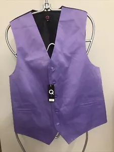 Mens Brand Q Satin Suit Vest (Prom, Wedding, Party) Fashion Designed from Italy. - Picture 1 of 19