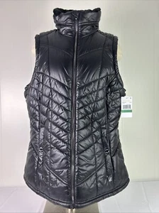 NWT MICHAEL KORS DOWN PUFFER FAUX FUR LINED VEST BLACK 144019 LARGE MSRP $125.00 - Picture 1 of 13
