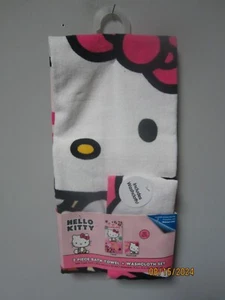 Juego de 2 toallas de baño + paño Hello Kitty 100 % algodón - Imagen 1 de 2