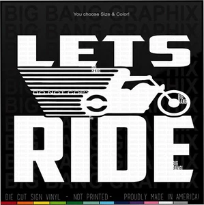 Funny Biker Vinyl Decal Sticker Fender Choppers Cruisers Off-Road Bikes Enduro - Imagen 1 de 4